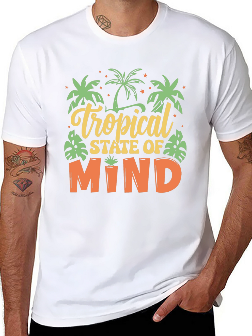 Tropical State of Mind Graphic T-Shirt