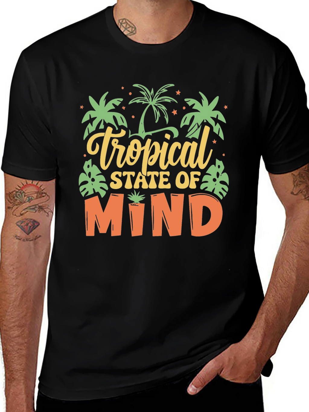Tropical State of Mind Graphic T-Shirt