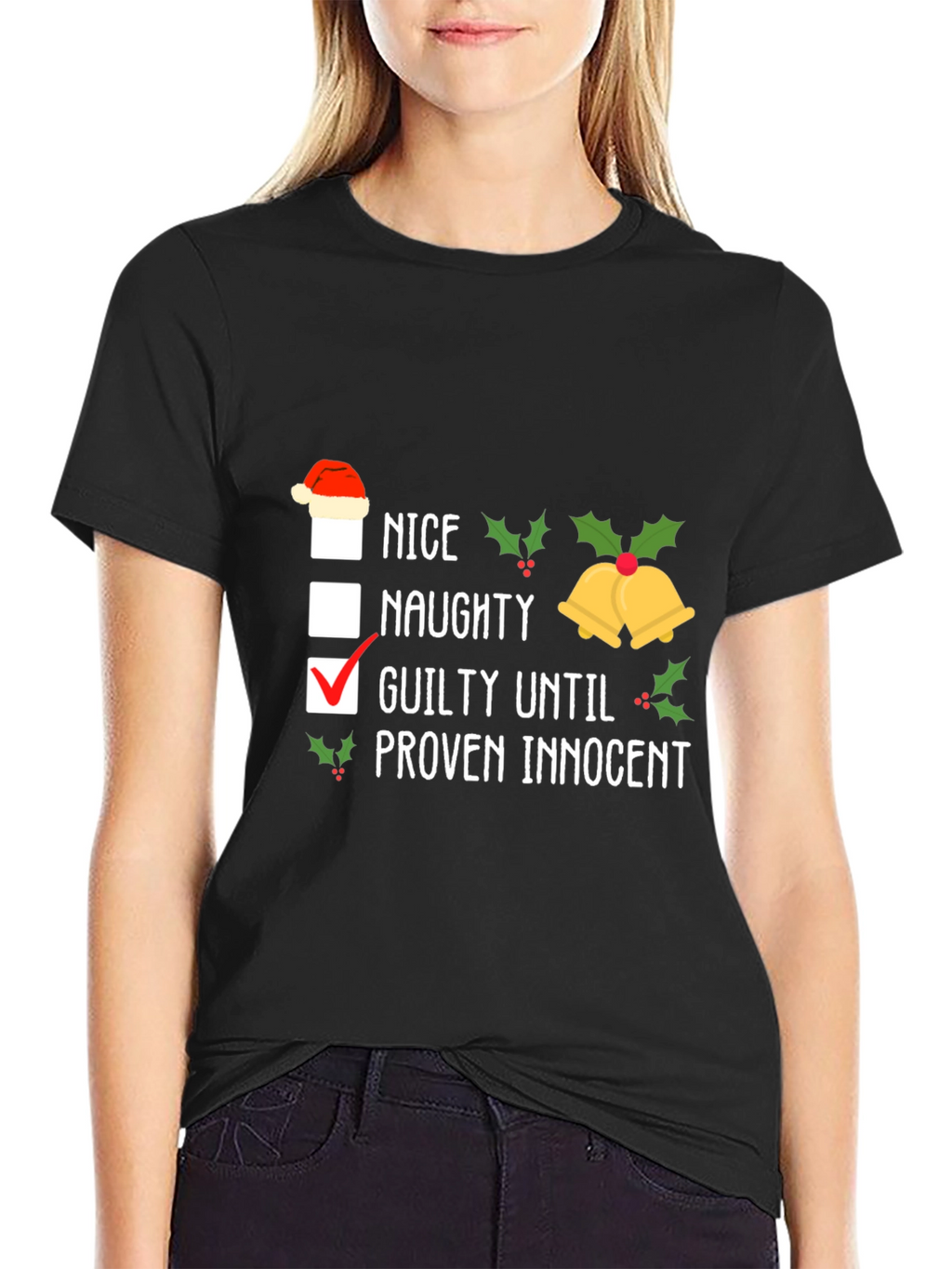Guilty Until Proven Innocent Christmas T-Shirt