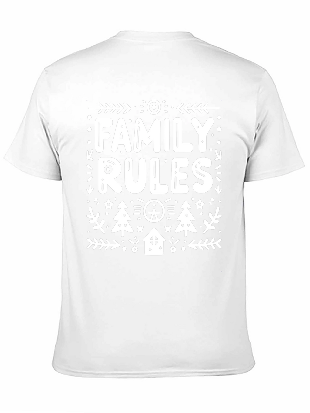 Family Rules Graphic Tee - Black
