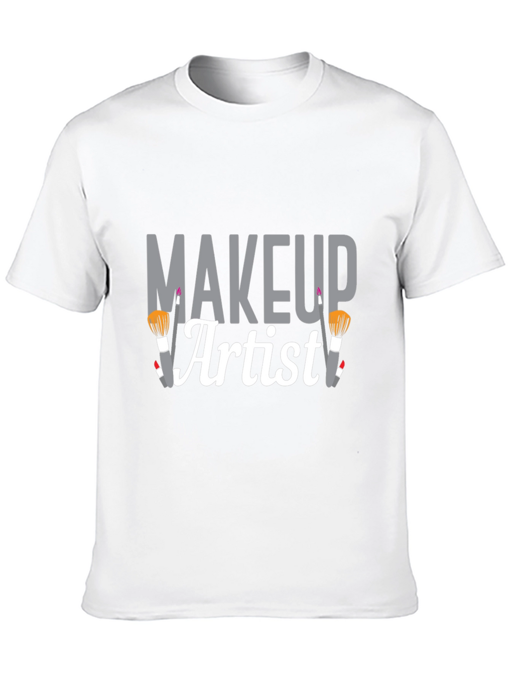 Makeup Artist Graphic Tee - Black Cotton T-Shirt