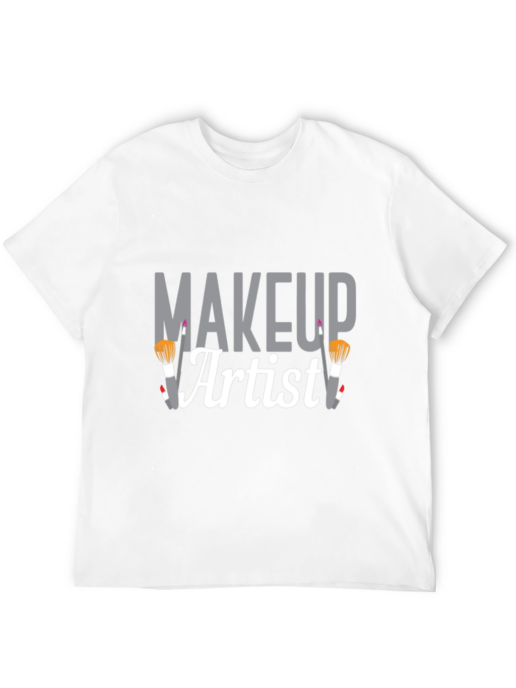 Makeup Artist Graphic Tee - Black Cotton T-Shirt