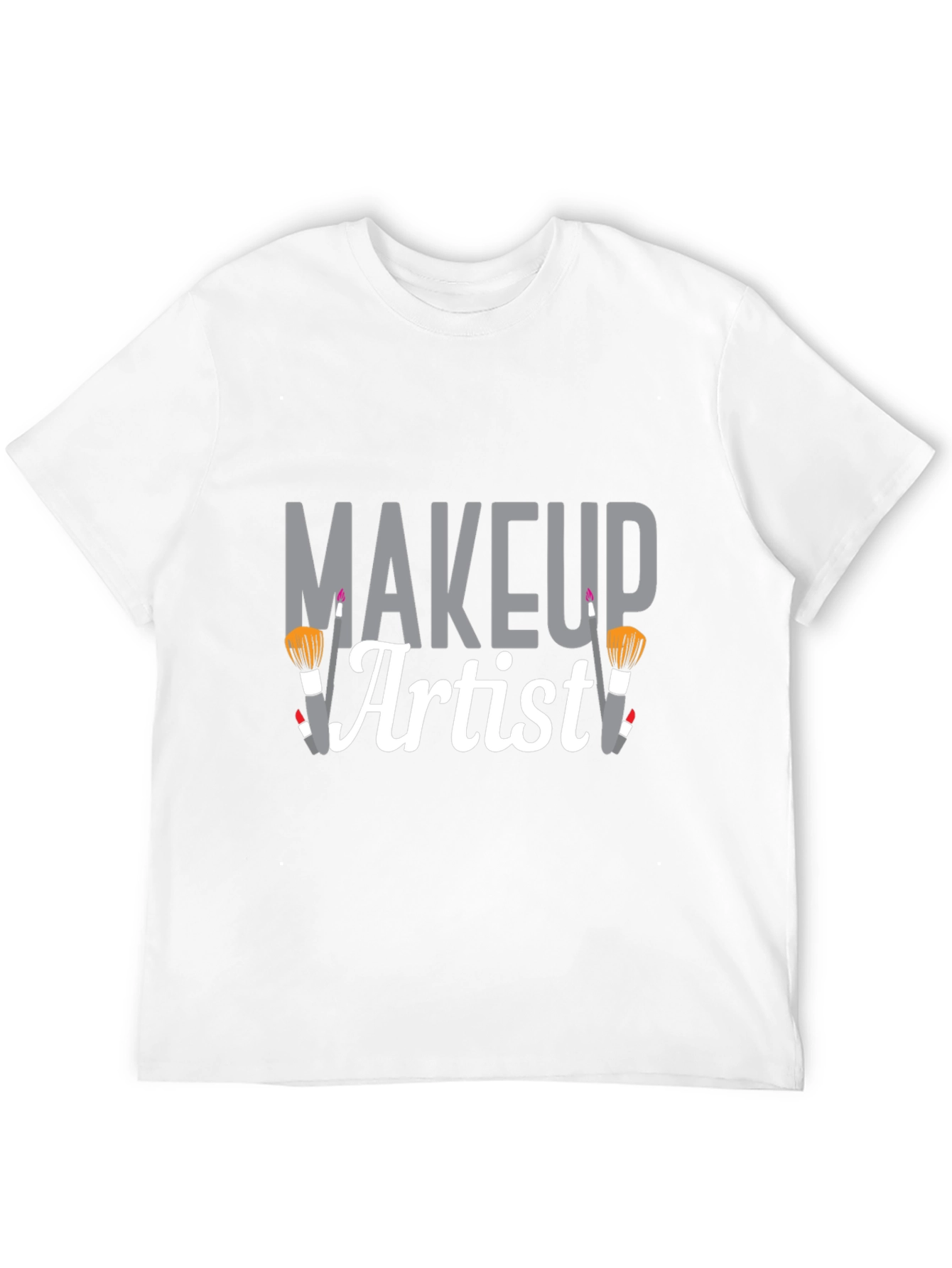 Makeup Artist Graphic Tee - Black Cotton T-Shirt