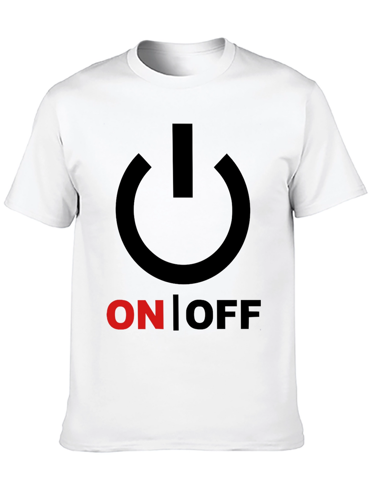 On/Off Graphic Print Crew Neck T-Shirt