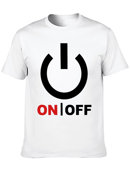 On/Off Graphic Print Crew Neck T-Shirt