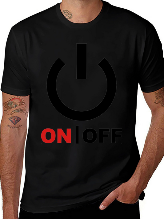 On/Off Graphic Print Crew Neck T-Shirt