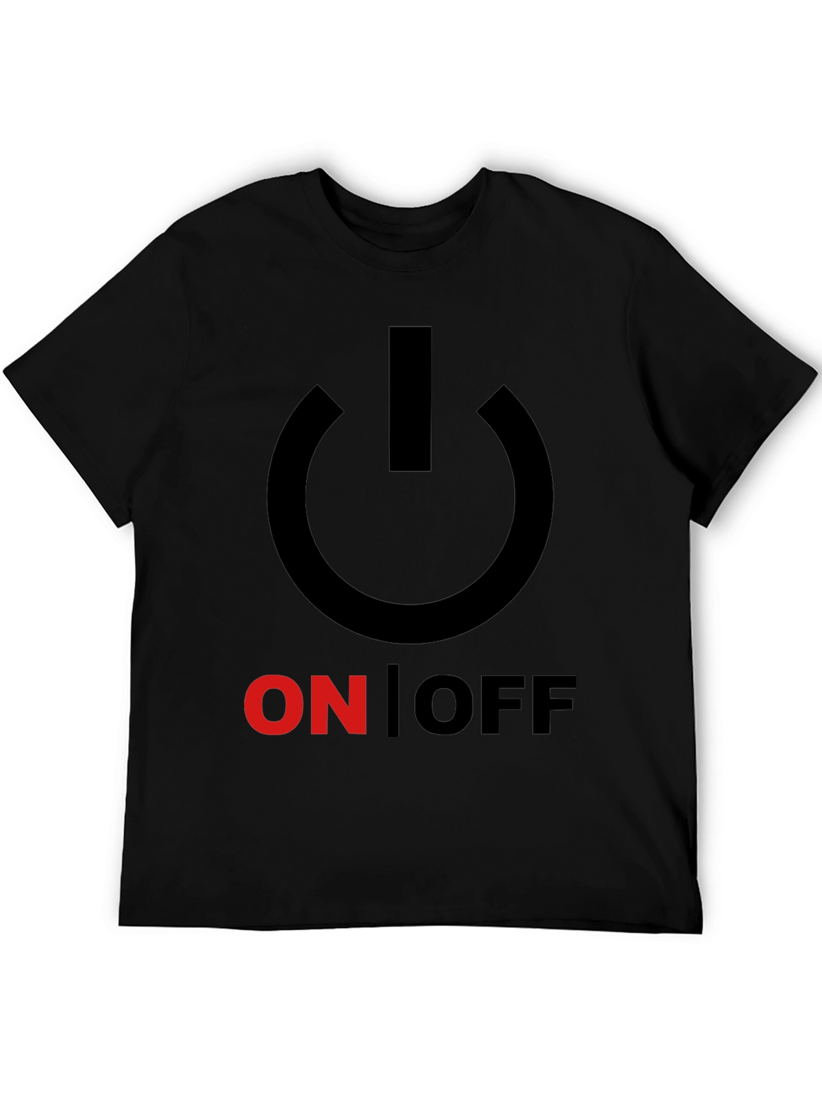 On/Off Graphic Print Crew Neck T-Shirt