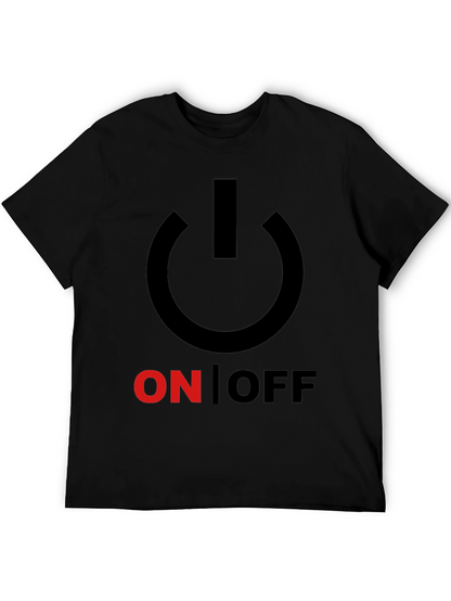 On/Off Graphic Print Crew Neck T-Shirt