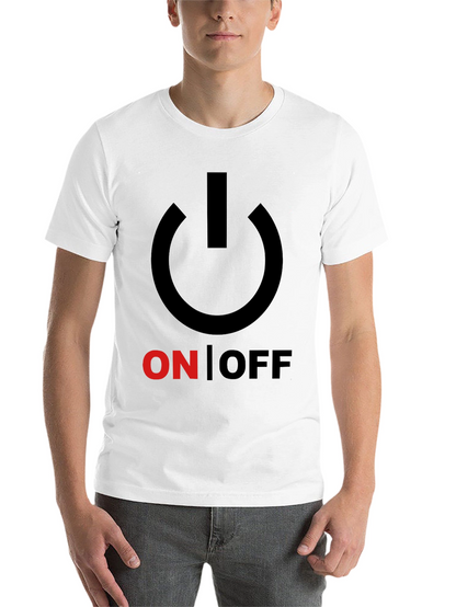 On/Off Graphic Print Crew Neck T-Shirt