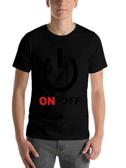 On/Off Graphic Print Crew Neck T-Shirt