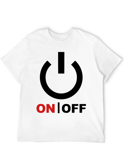 On/Off Graphic Print Crew Neck T-Shirt