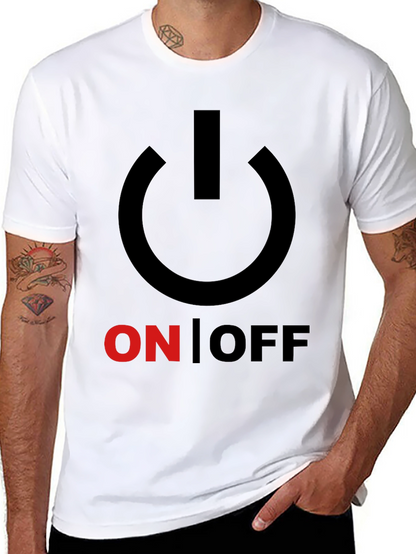 On/Off Graphic Print Crew Neck T-Shirt