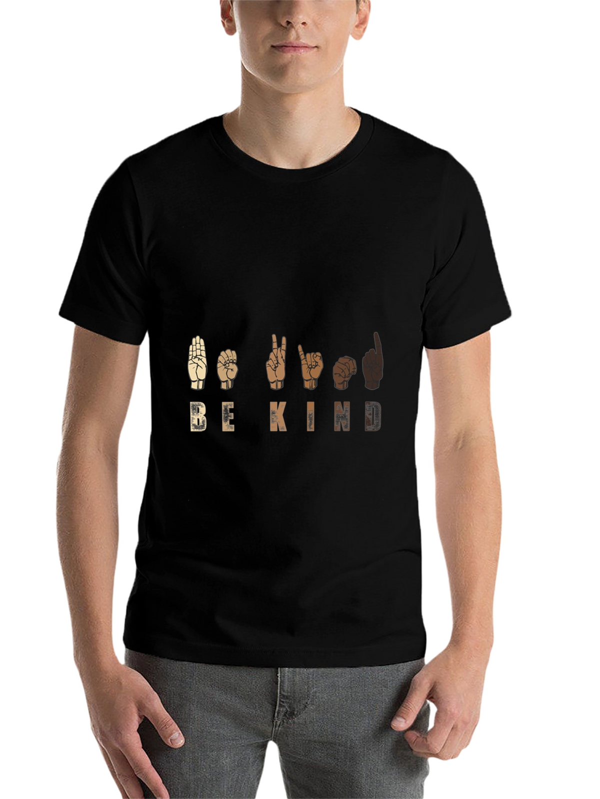Be Kind T-Shirt - ASL Sign Language Design