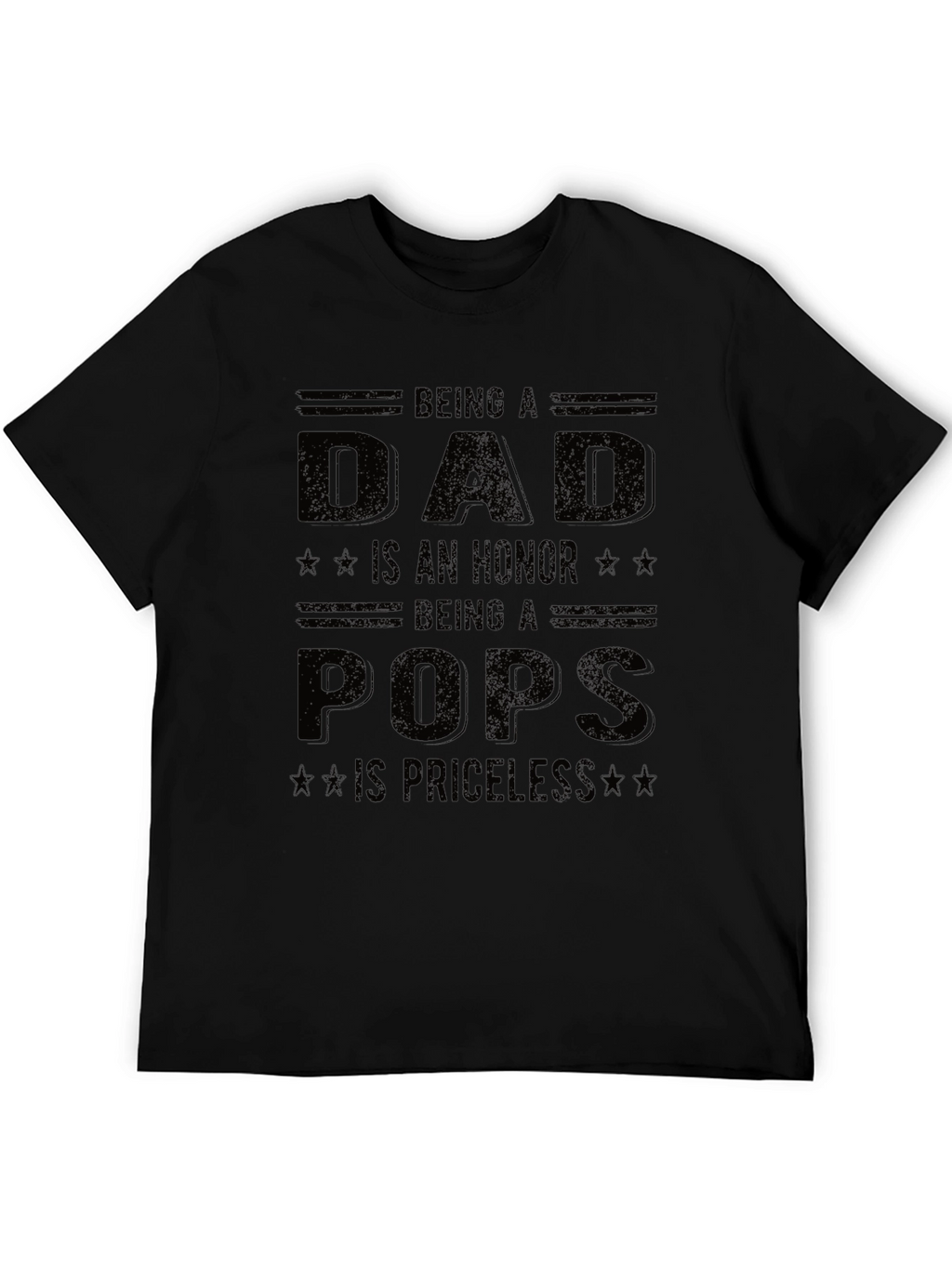 Dad Pops Honor Priceless Graphic Tee