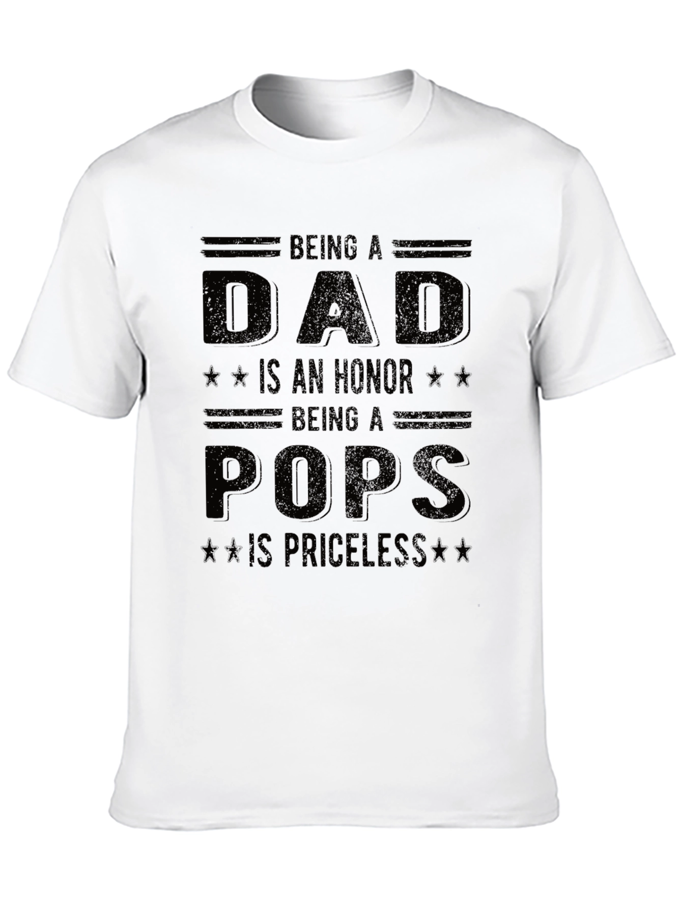 Dad Pops Honor Priceless Graphic Tee