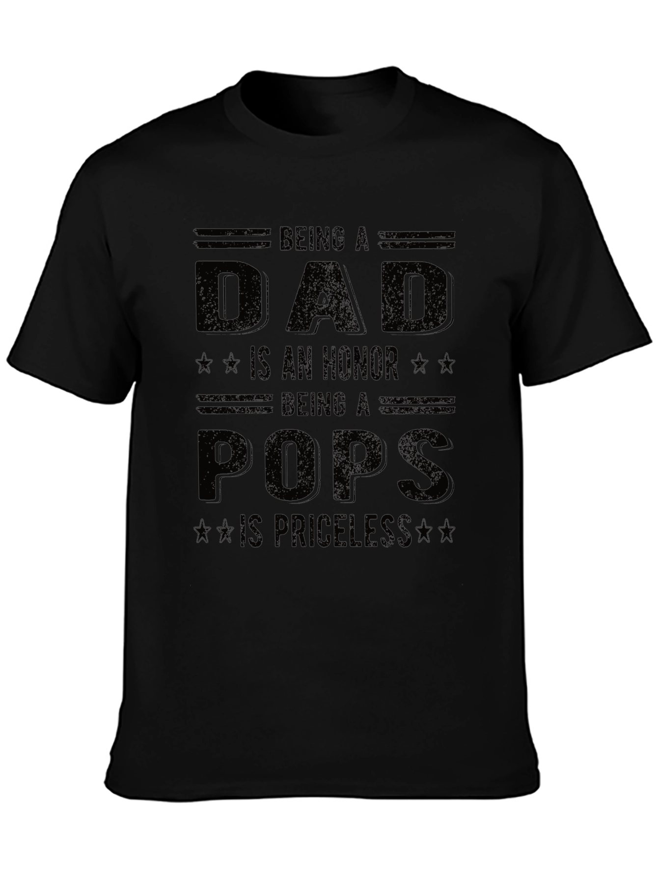 Dad Pops Honor Priceless Graphic Tee