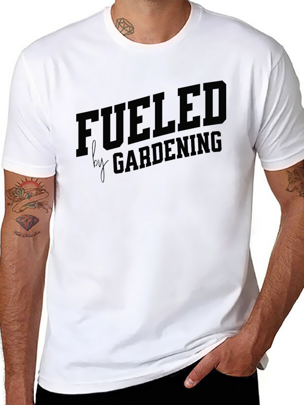 Fueled by Gardening Black T-Shirt