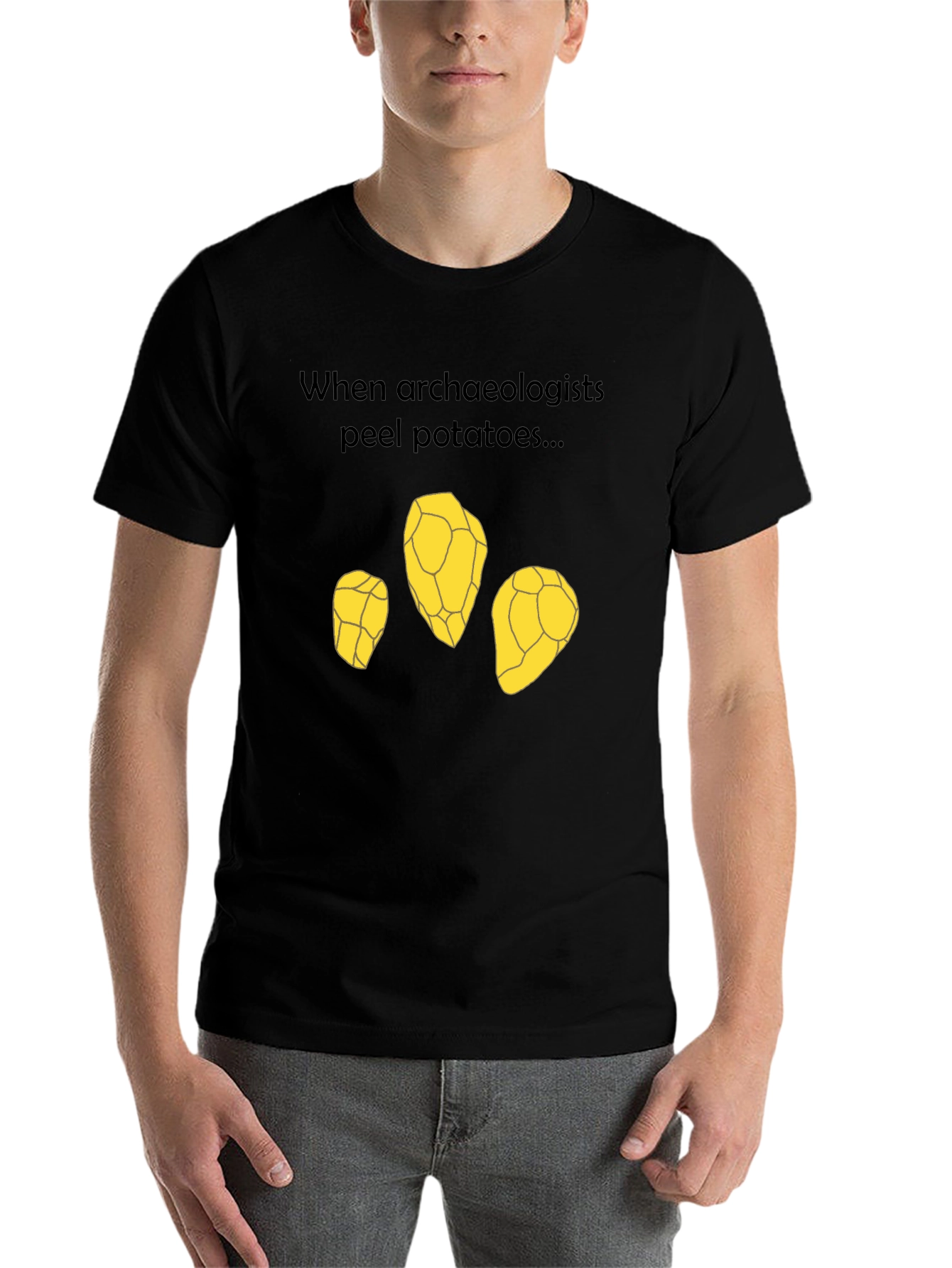 Archaeologist Potato Peel T-Shirt - Funny Archeology Tee