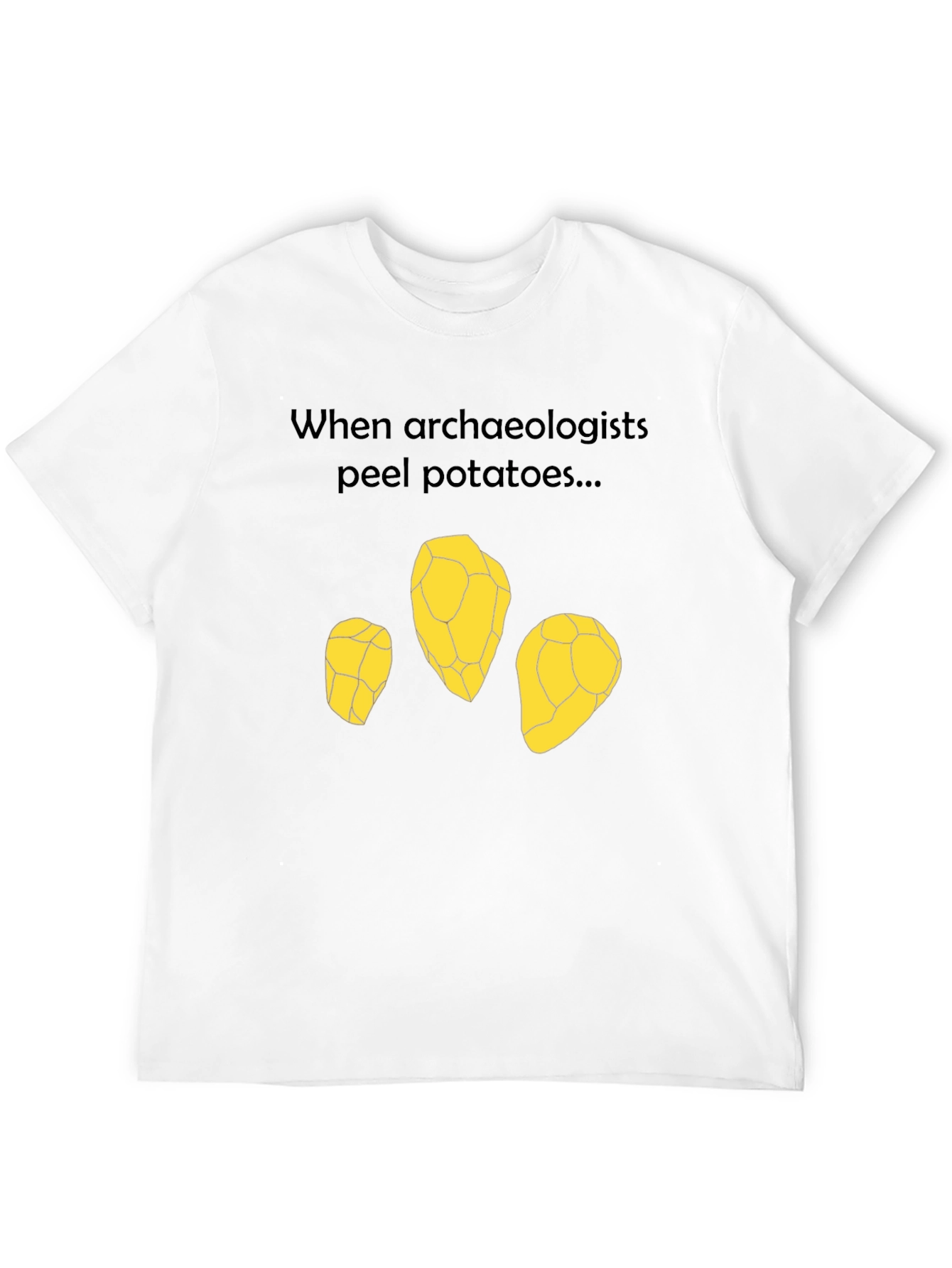 Archaeologist Potato Peel T-Shirt - Funny Archeology Tee