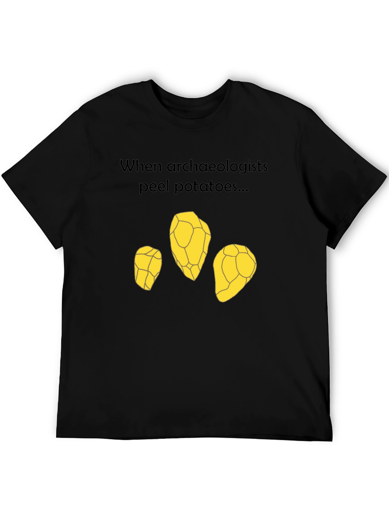 Archaeologist Potato Peel T-Shirt - Funny Archeology Tee
