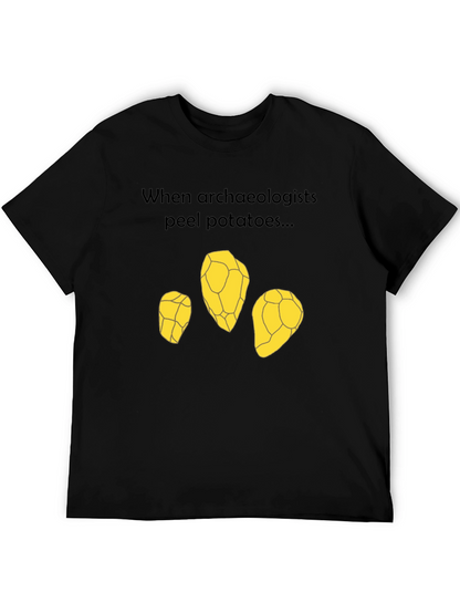 Archaeologist Potato Peel T-Shirt - Funny Archeology Tee