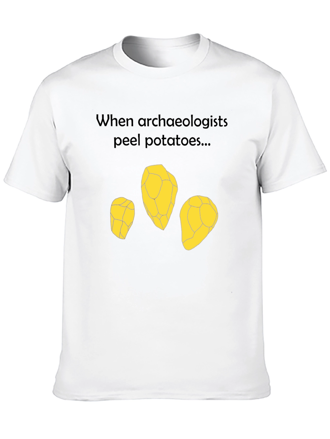 Archaeologist Potato Peel T-Shirt - Funny Archeology Tee