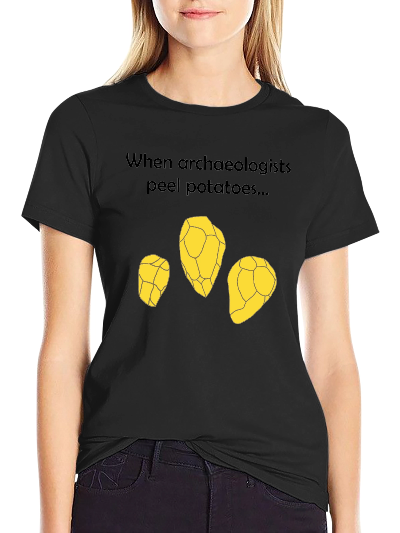Archaeologist Potato Peel T-Shirt - Funny Archeology Tee