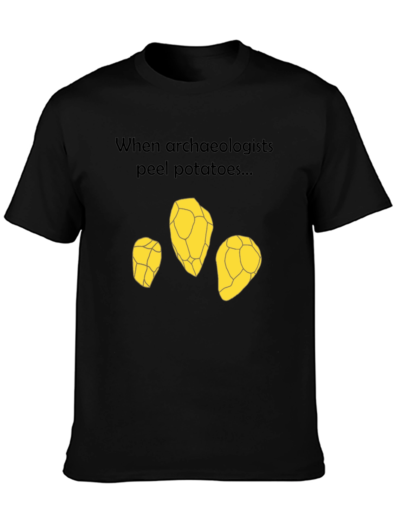 Archaeologist Potato Peel T-Shirt - Funny Archeology Tee
