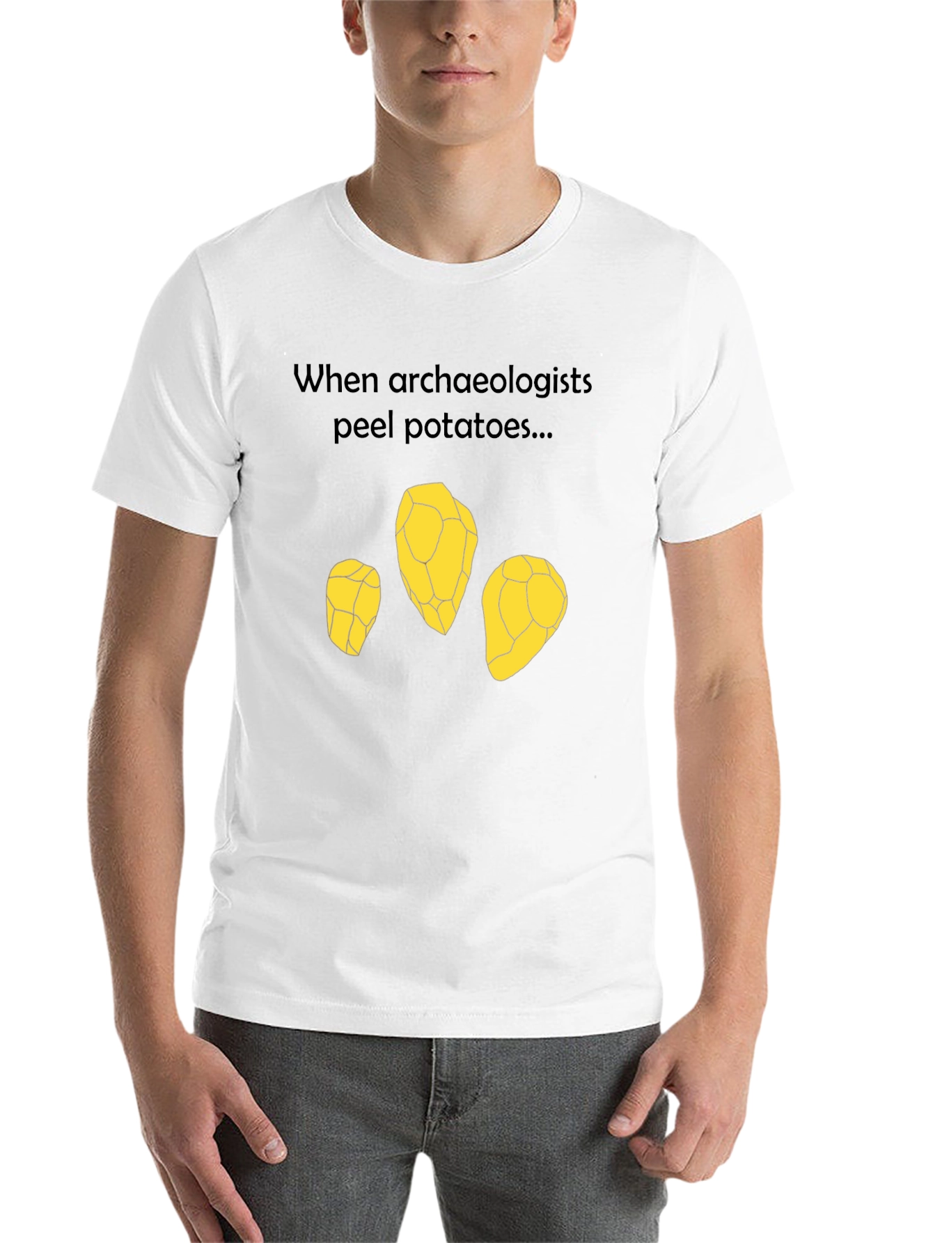 Archaeologist Potato Peel T-Shirt - Funny Archeology Tee