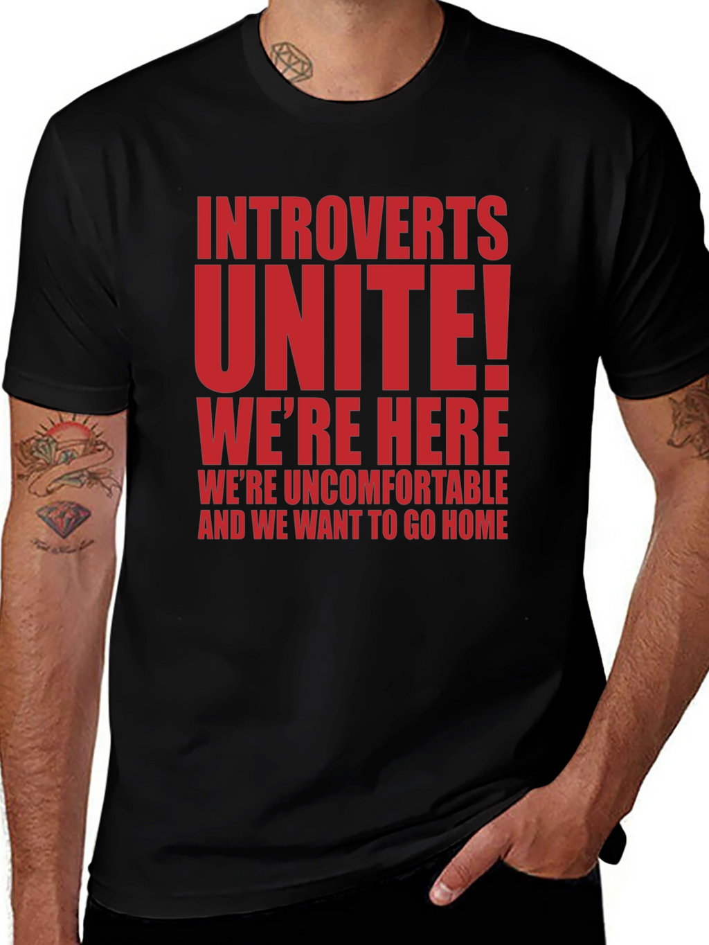 Introverts Unite T-Shirt - Funny Slogan Tee