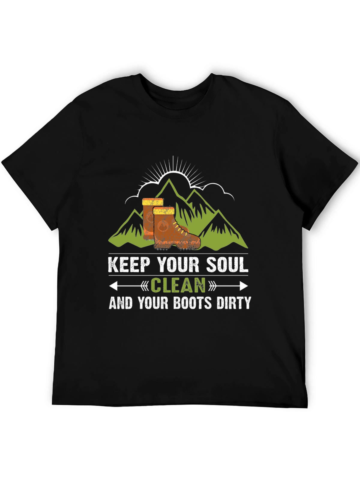 Keep Your Soul Clean Black Graphic Tee