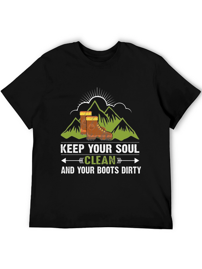 Keep Your Soul Clean Black Graphic Tee