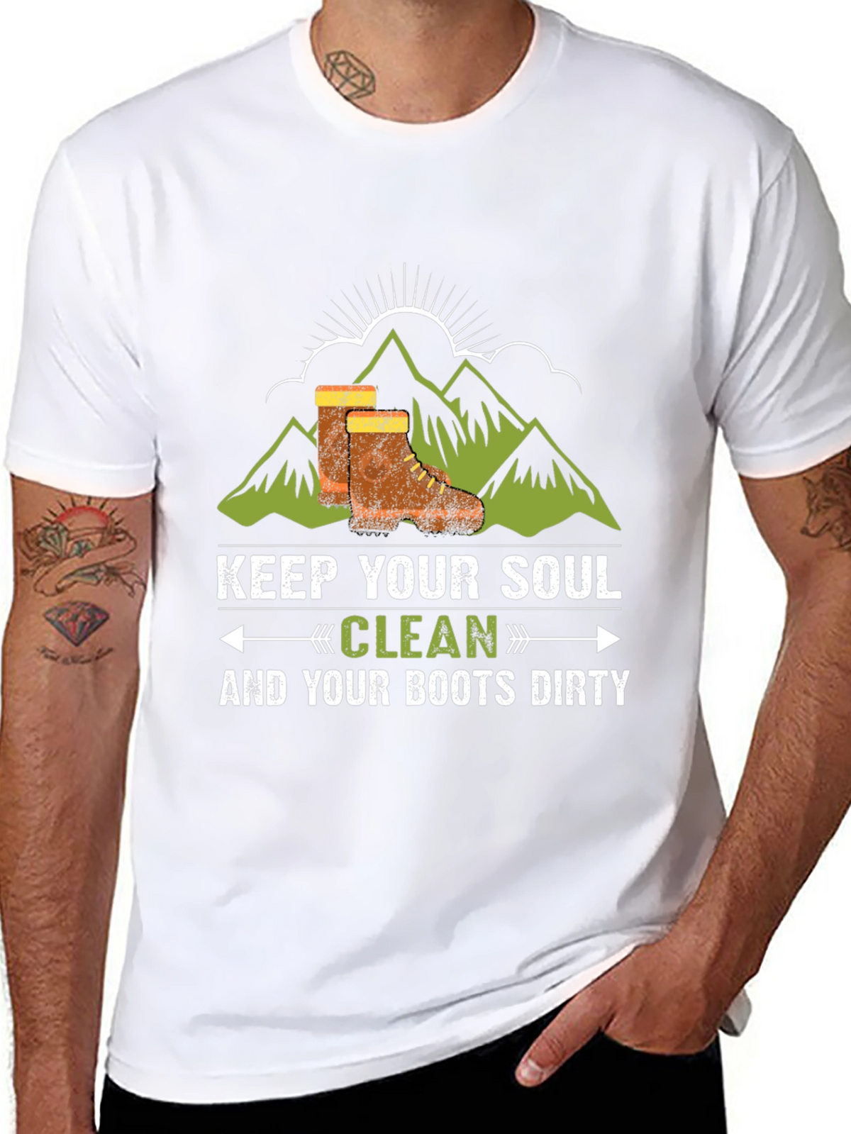 Keep Your Soul Clean Black Graphic Tee