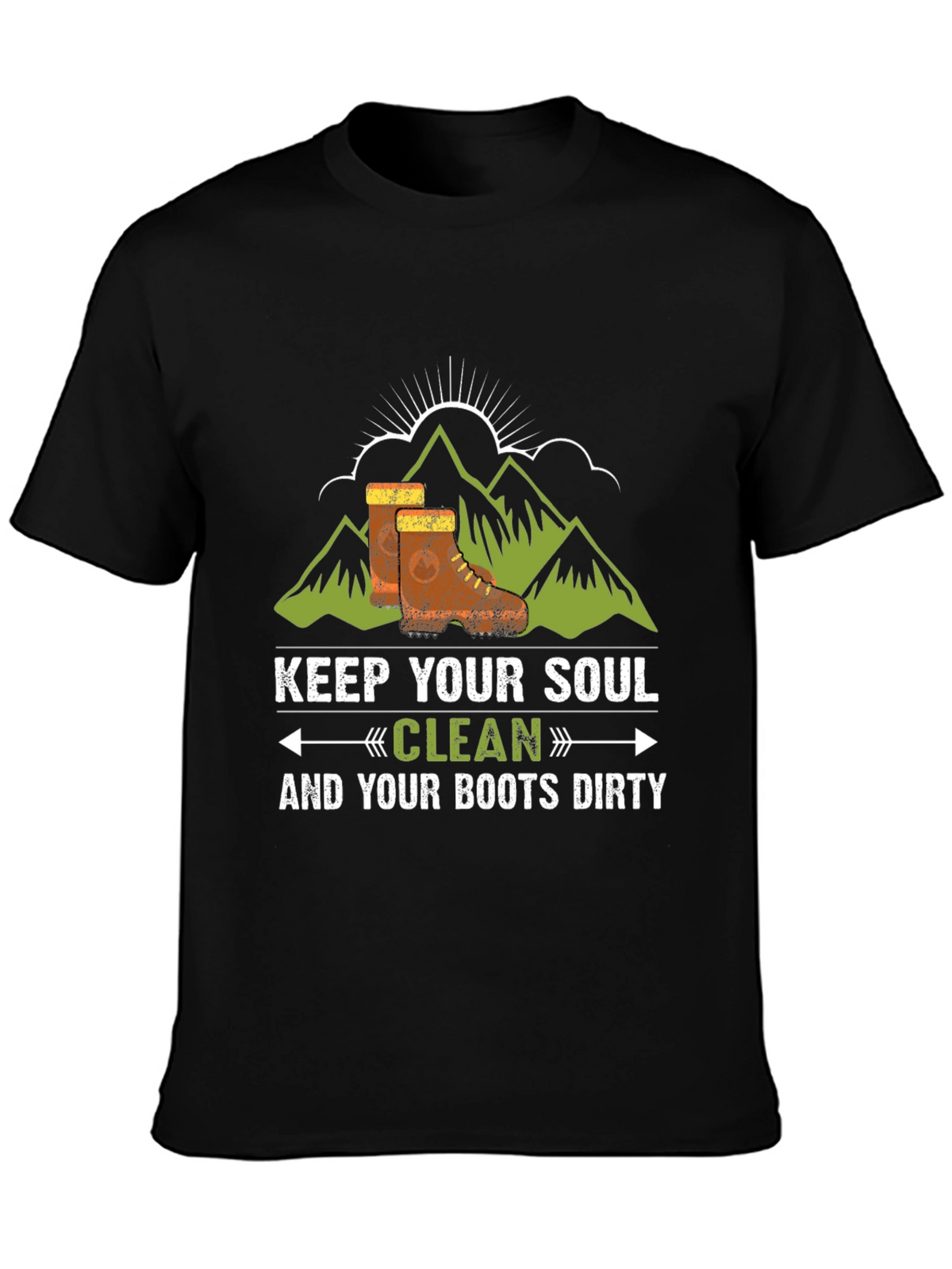 Keep Your Soul Clean Black Graphic Tee