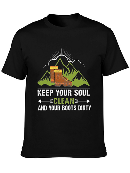 Keep Your Soul Clean Black Graphic Tee