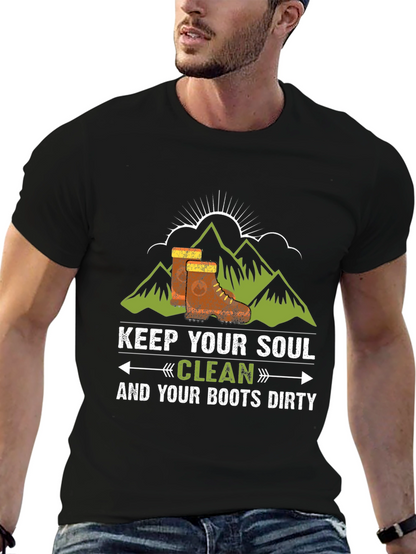 Keep Your Soul Clean Black Graphic Tee