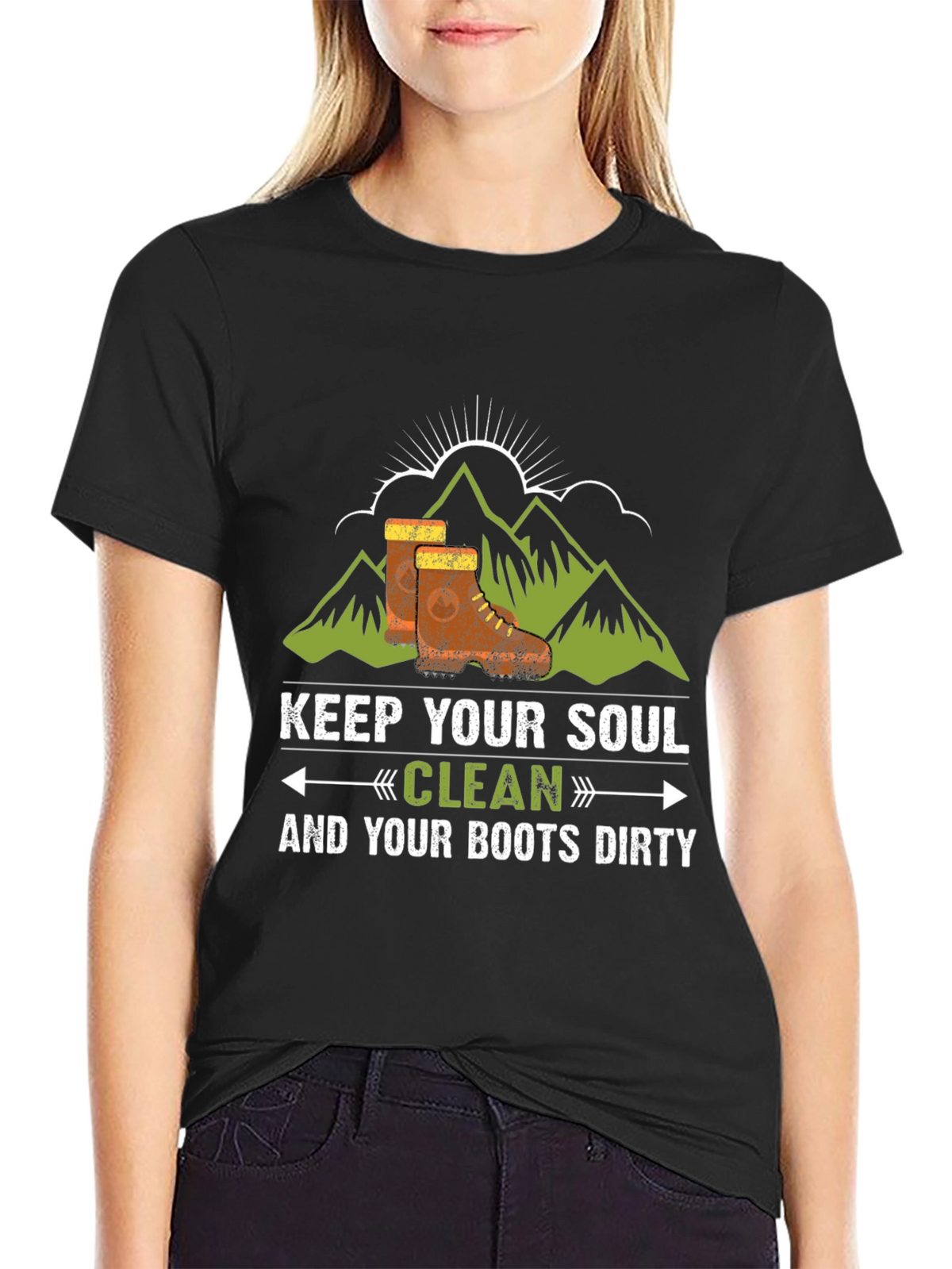 Keep Your Soul Clean Black Graphic Tee