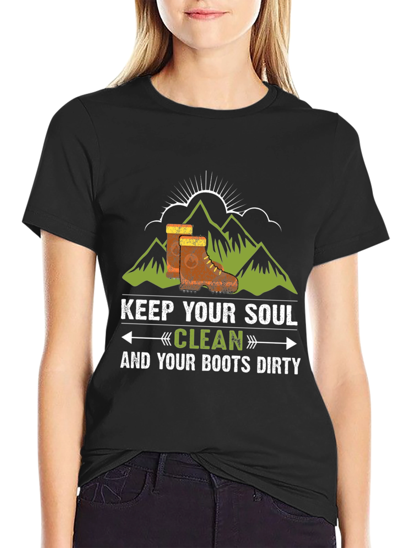 Keep Your Soul Clean Black Graphic Tee