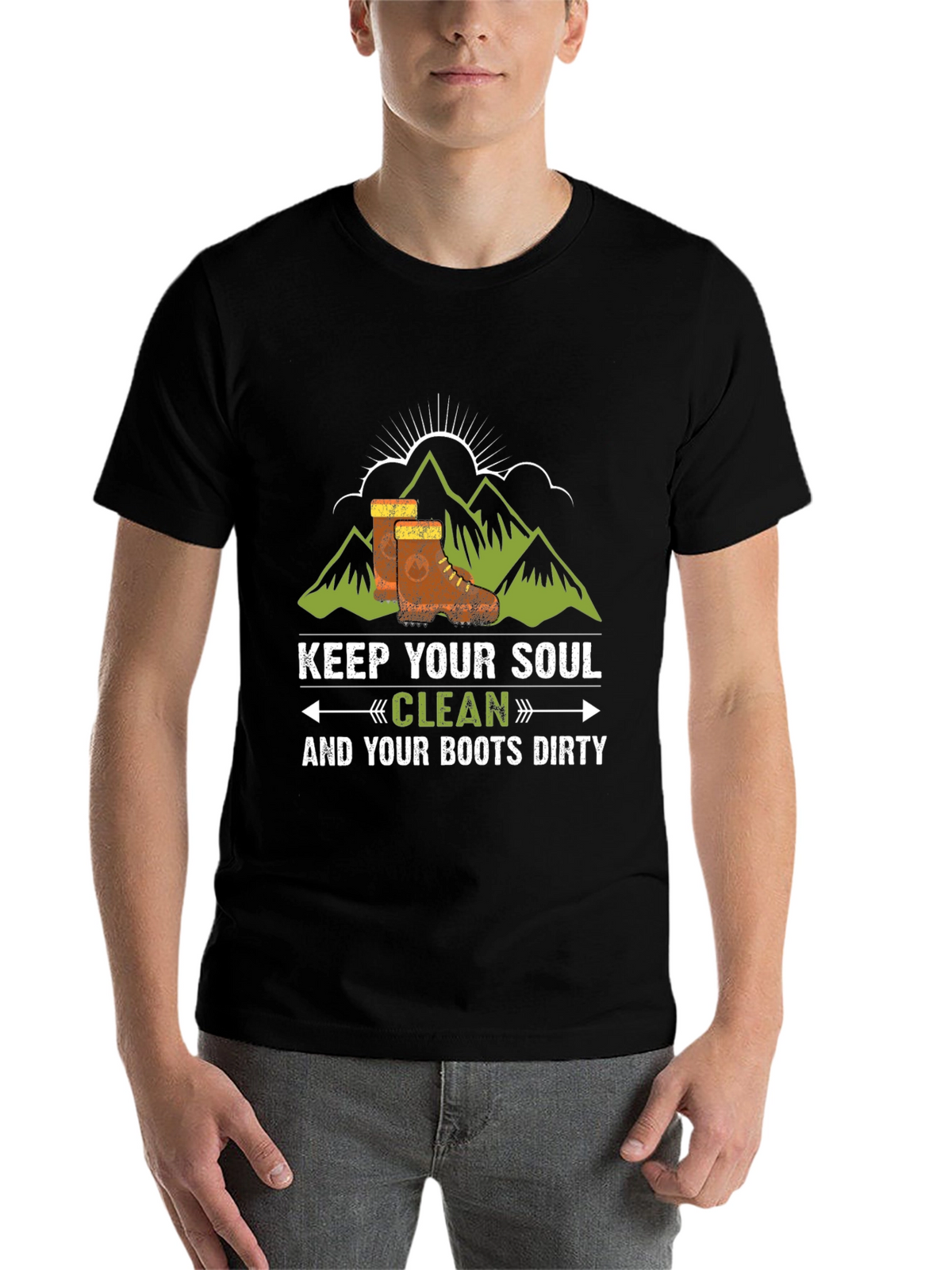 Keep Your Soul Clean Black Graphic Tee