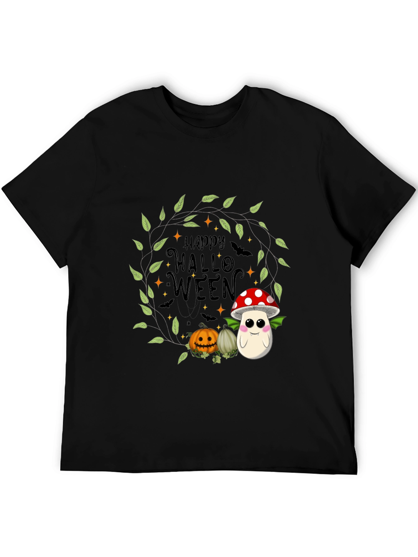 Happy Halloween Mushroom Graphic Tee