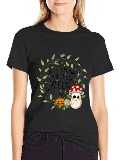 Happy Halloween Mushroom Graphic Tee