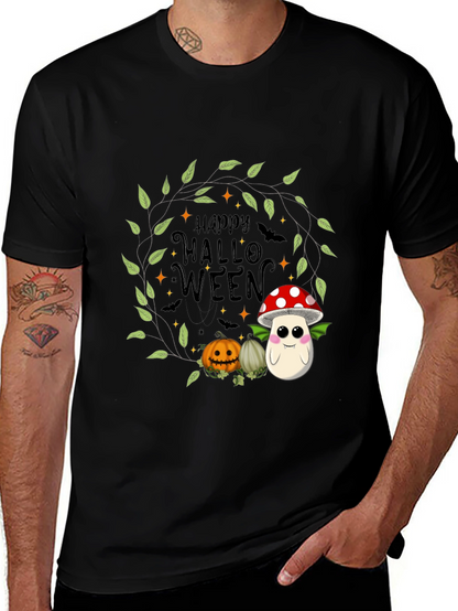 Happy Halloween Mushroom Graphic Tee