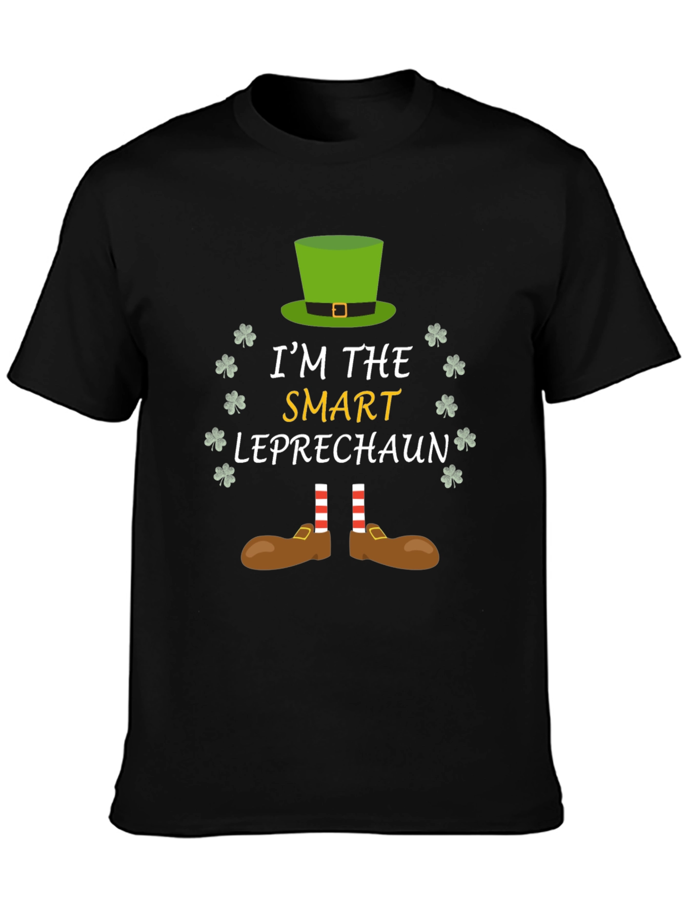 Smart Leprechaun St. Patricks Day Graphic Tee