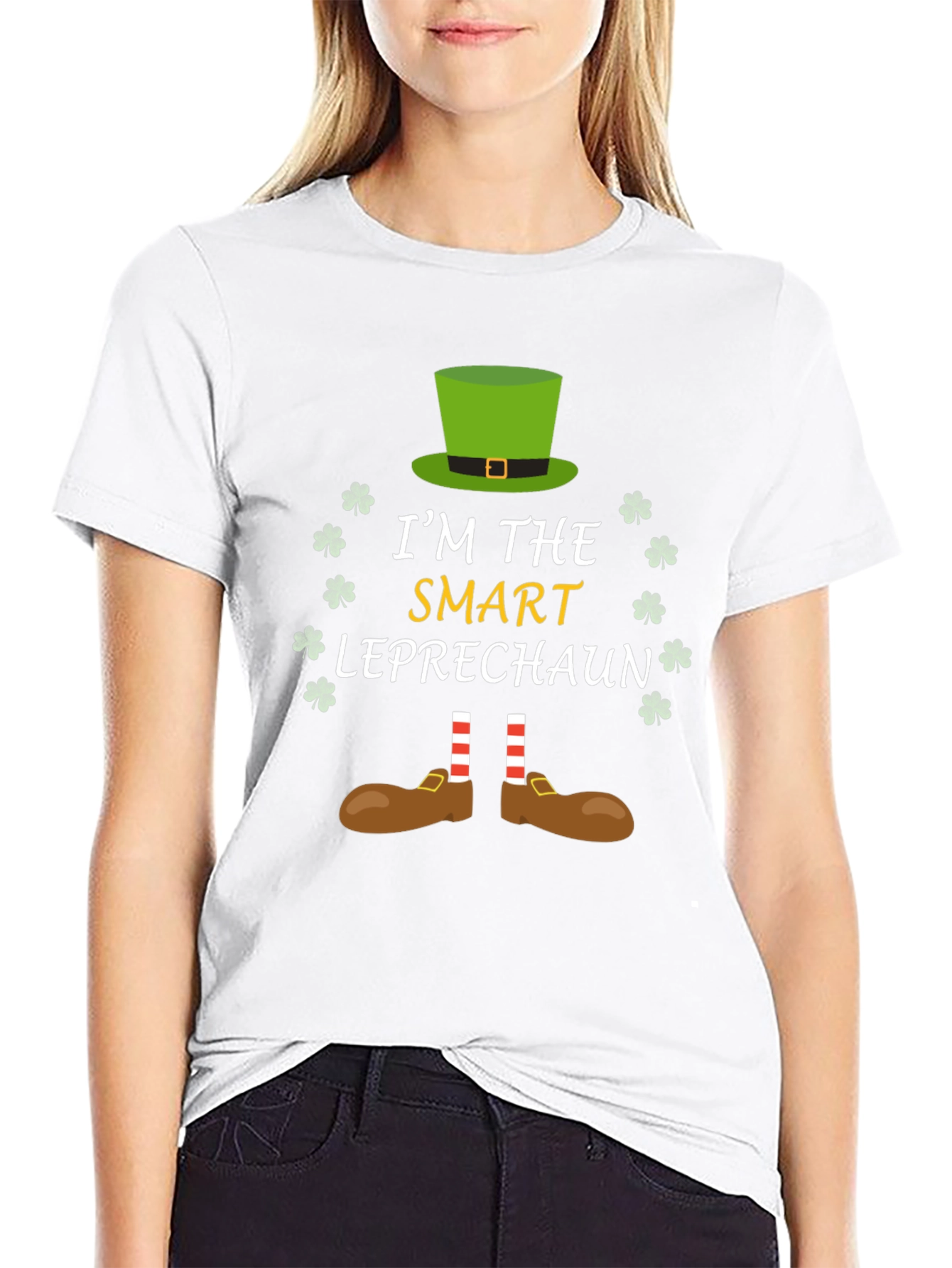 Smart Leprechaun St. Patricks Day Graphic Tee