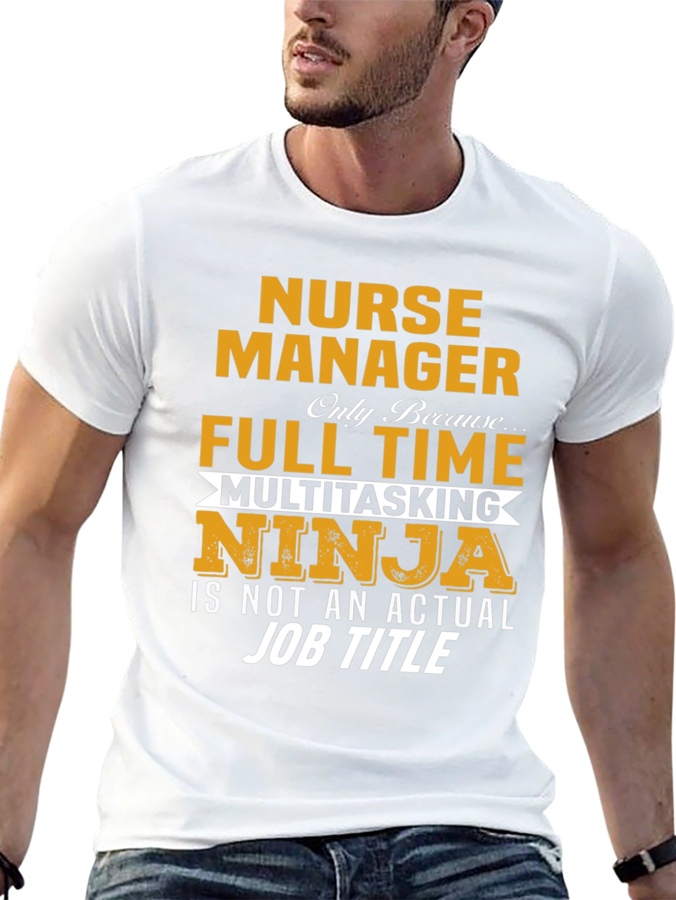 Nurse Manager T-Shirt - Full Time Ninja Graphic Tee