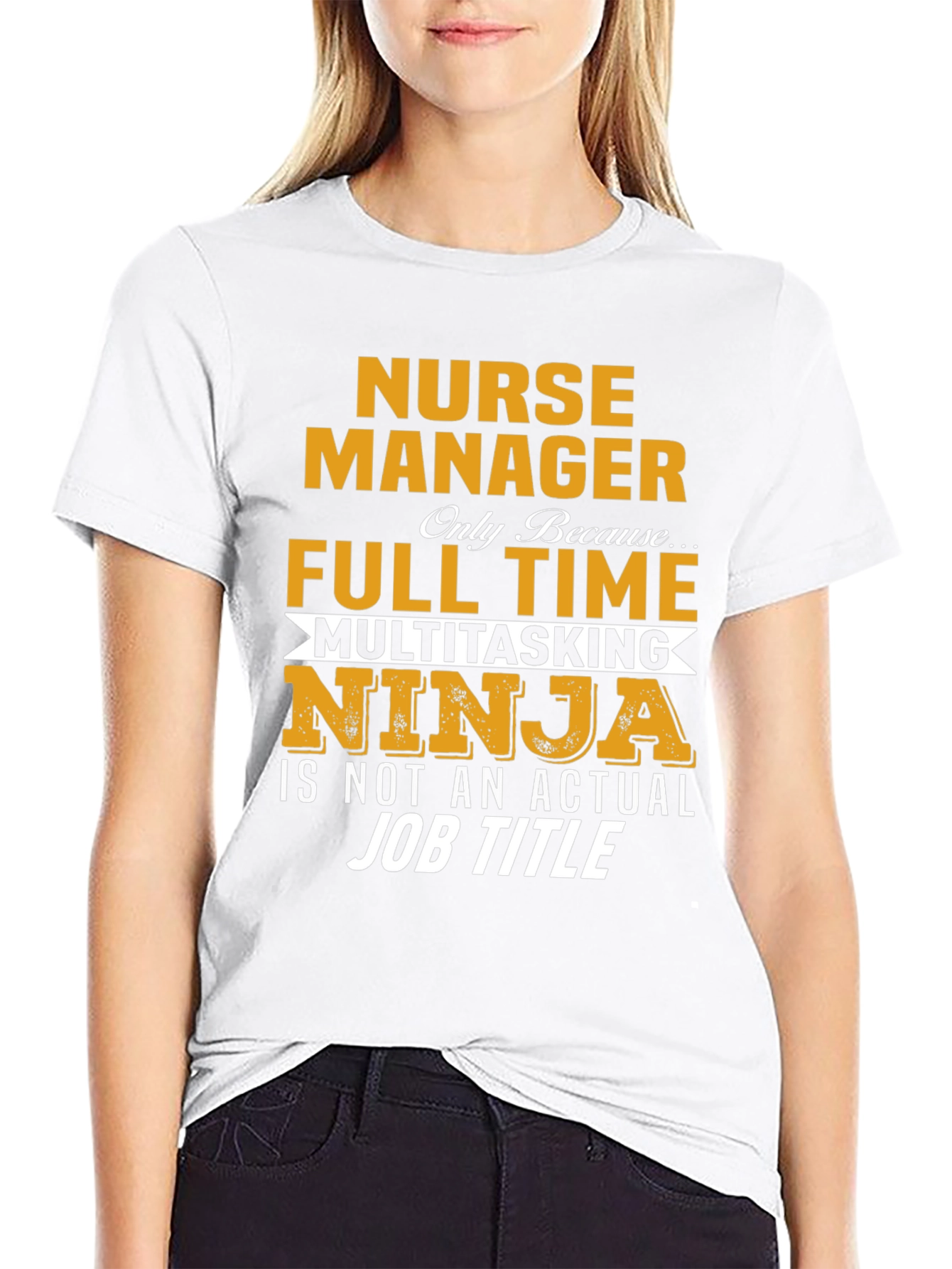 Nurse Manager T-Shirt - Full Time Ninja Graphic Tee