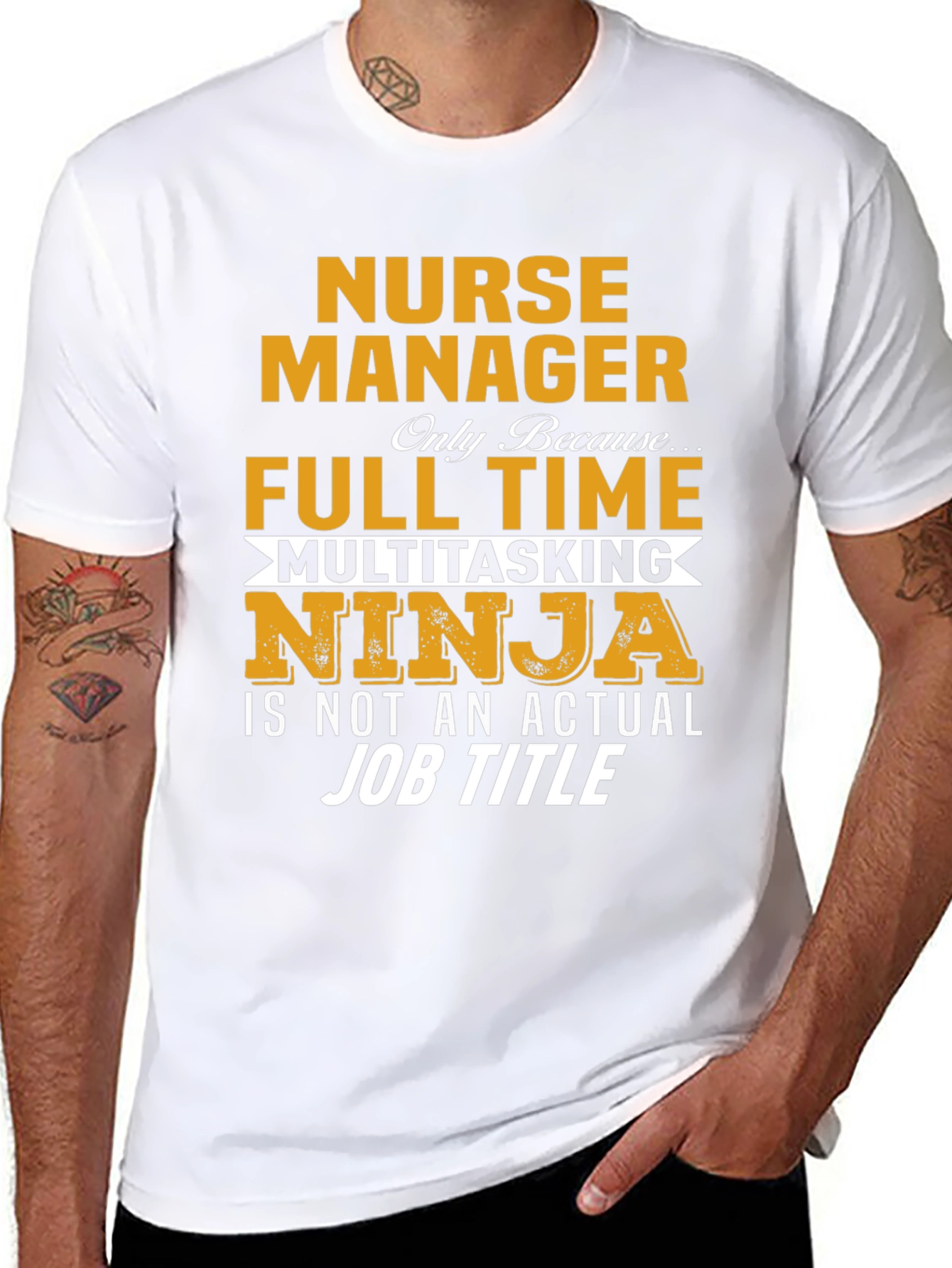 Nurse Manager T-Shirt - Full Time Ninja Graphic Tee