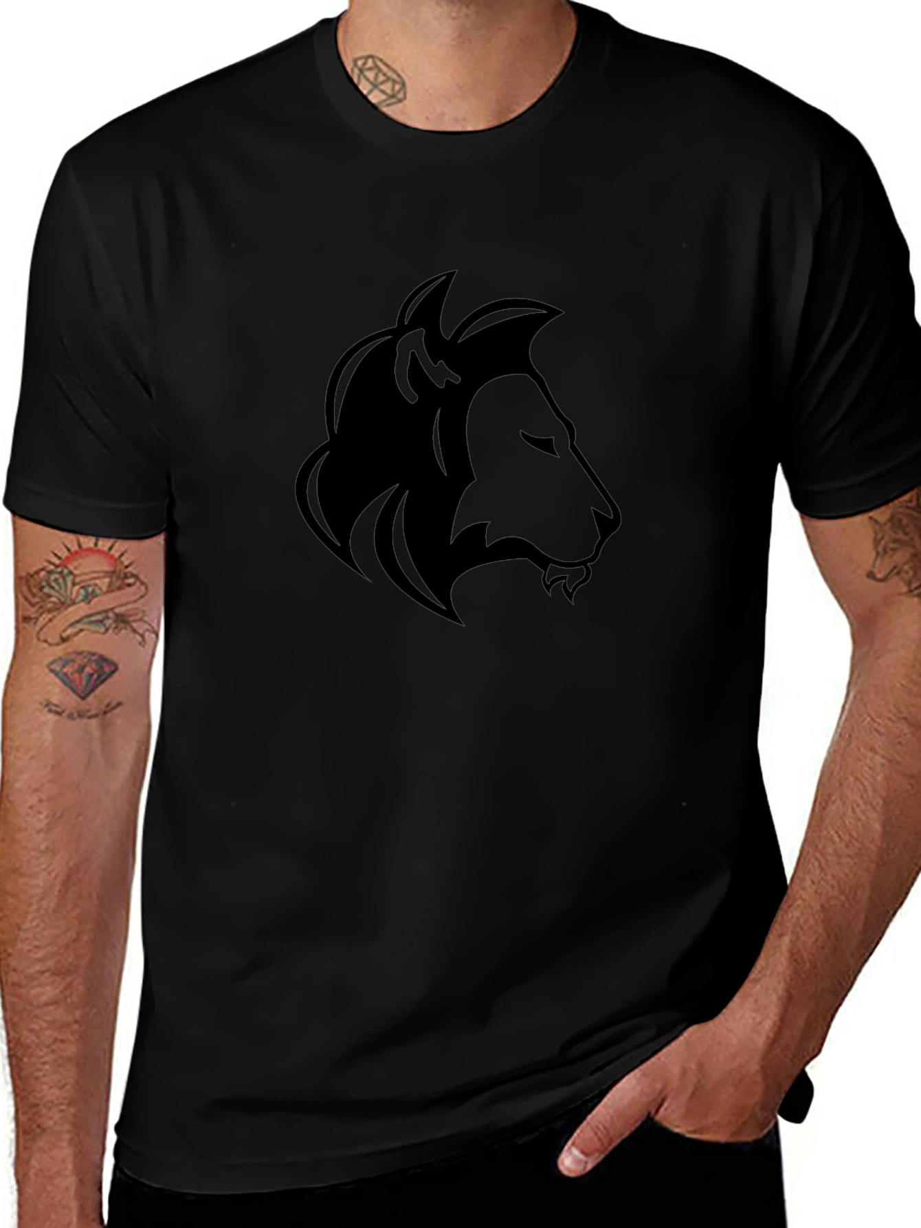 Black Lion Graphic T-Shirt