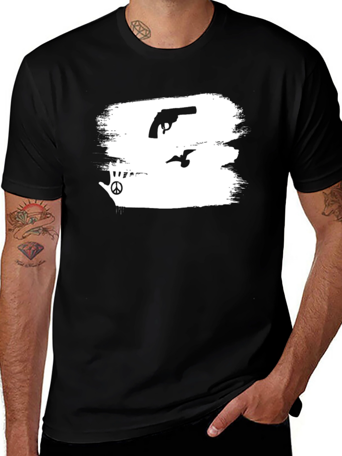 Peace Over Power Black T-Shirt