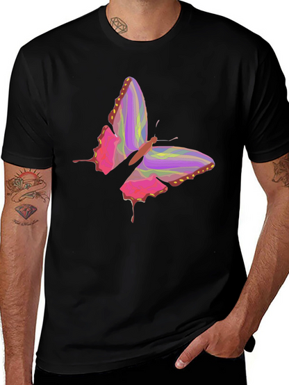 Butterfly Graphic Black T-Shirt